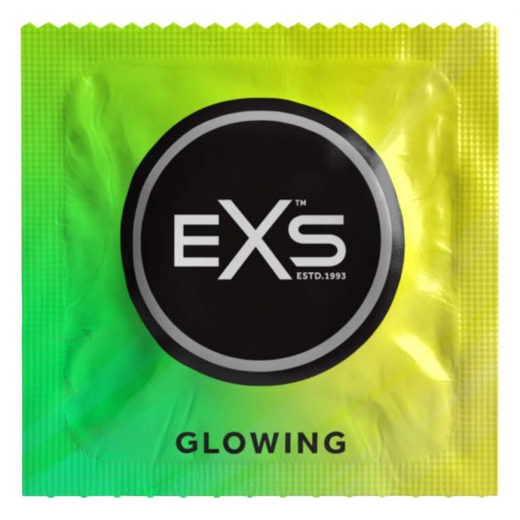 EXS Glow - helendav kondoom (3 tk) 