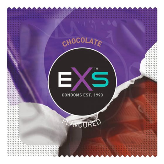 EXS Kuum Šokolaad - šokolaadi maitseline kondoom - must (100 tk)