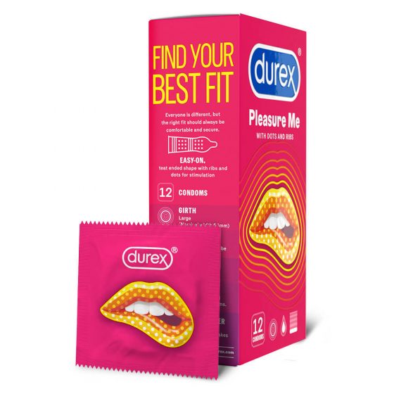 Durex Emoji PleasureMe - sooniline nublitud kondoom (12 tk)