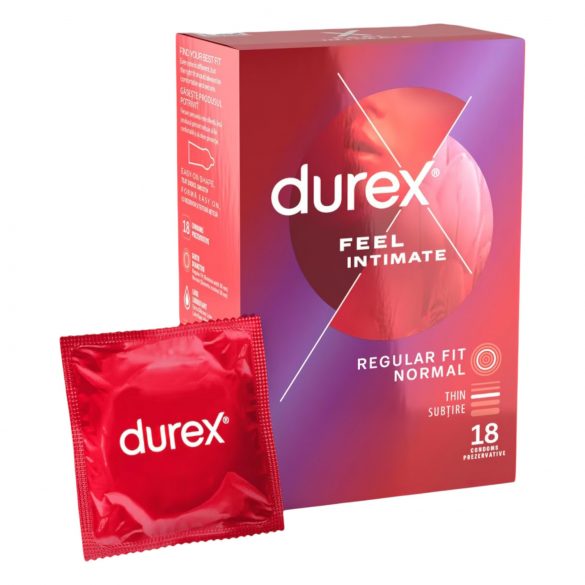 Durex Feel Intimate - õhukese seinaga kondoom (18 tk)