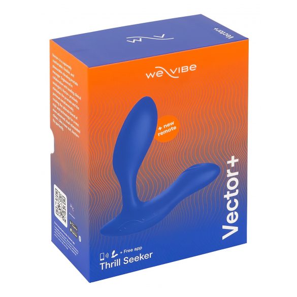 We-Vibe Vector+ - akuga, nutikas anaaldildo (sinine) 