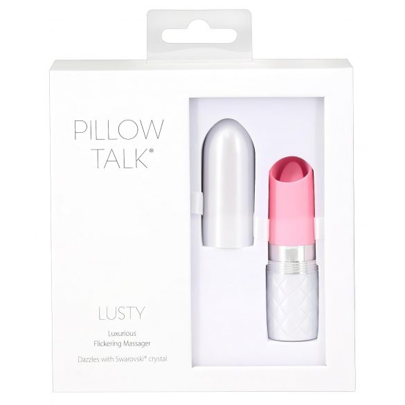 Pillow Talk Lusty - akutoitel, keeleline vibraator (roosa) 