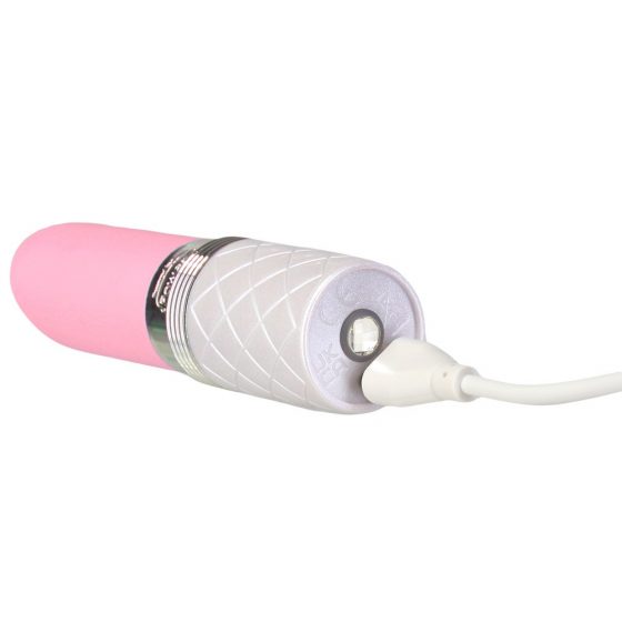 Pillow Talk Lusty - akuga, keelega huulepulkvibraator (roosa)