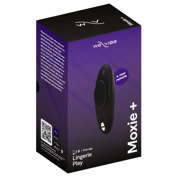 We-Vibe Moxie+ - juhtmevaba, nutikas kliitori vibraator (must)
