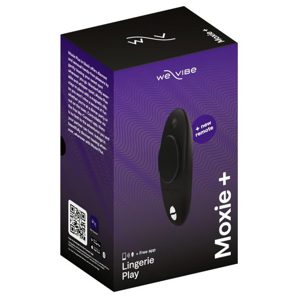 We-Vibe Moxie+ - raadio teel töötav nutikas kliitori vibraator (must) 