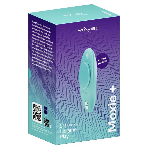 We-Vibe Moxie+ - raadiopuldiga nutikas kliitorivibraator (türkiis)