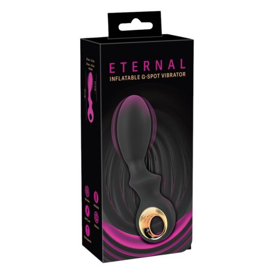 Eternal - täispuhutav G-punkti vibraator (must)
