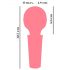 You2Toys Mini Wand - akuga masseerija vibraator (roosa)