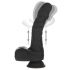 Estonian Naked Addiction - Rotating Thrusting Realistic Vibrator (Black) 