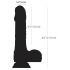 Estonian Naked Addiction - Rotating Thrusting Realistic Vibrator (Black) 