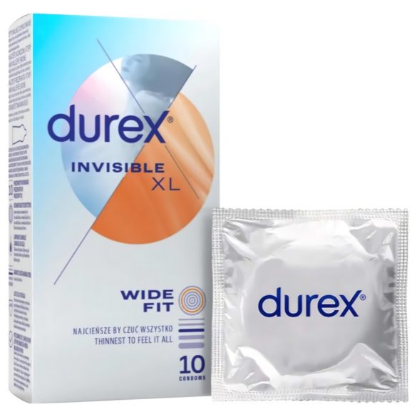 Durex Invisible XL - eriti suured kondoomid (10 tk)