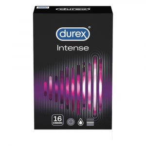 Durex Intense - ribidega ja täppidega kondoom (16tk)
