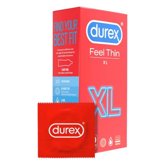 Durex Tundlikas XL - elutru tunnetusega kondoomid (10tk)