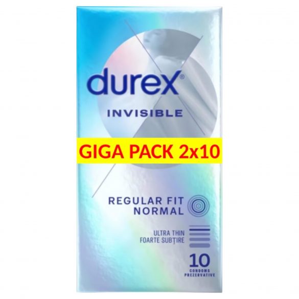 Durex Invisible Extra Sensitive - eriti õhuke kondoom (2x10tk) 