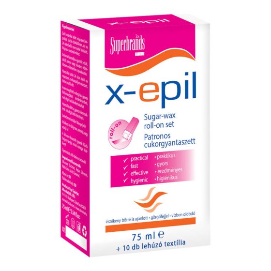 X-Epil - kassett-vees lahustuv suhkrudepilatsioonikomplekt