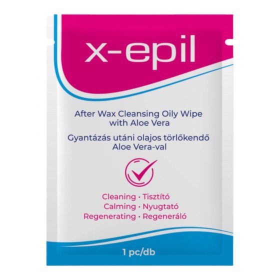 X-Epil - Järgne õli puhastuslapp (1tk) - Aloe Vera