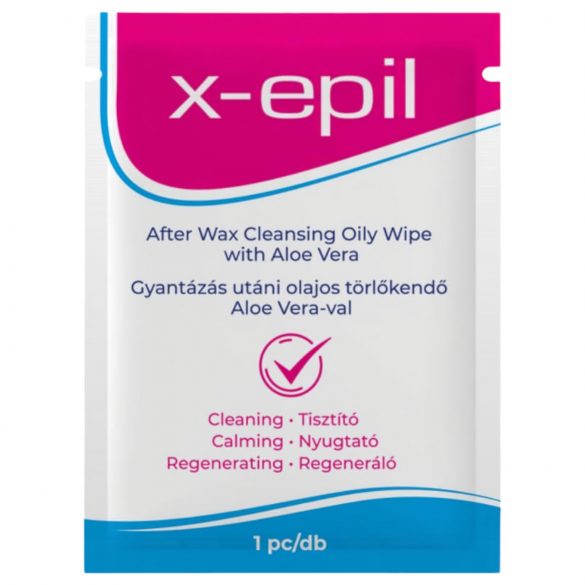 X-Epil - Õlipehme eemaldusrätik pärast vahatamist (1 tk) - Aaloe Vera