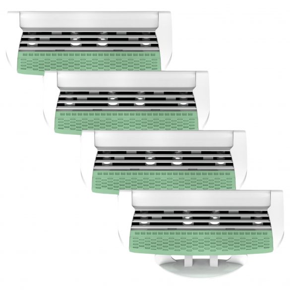 X-Epil Siidiselt Sile - naiste raseerimiskassetid 4 teraga (4tk) 