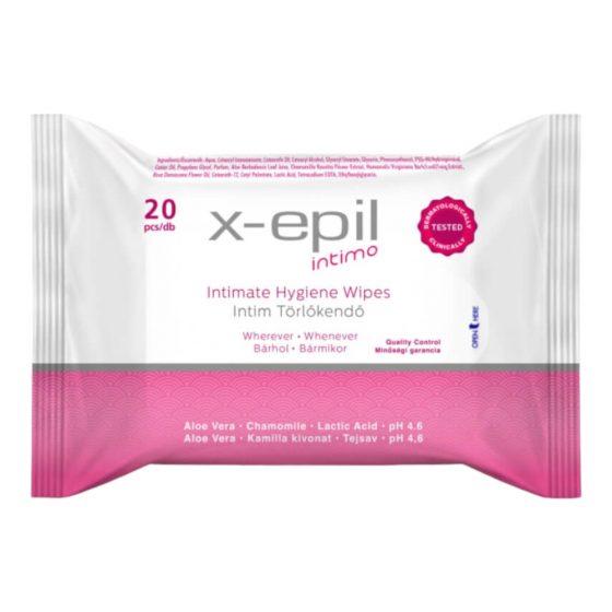 X-Epil Intimo - intiimsalvrätikud (20 tk)