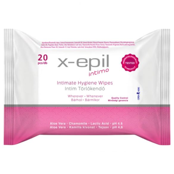 X-Epil Intimo - intiimsalvrätik (20 tk)