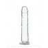 Addiction Crystal - iminapaga dildo (läbipaistev) - 18cm 