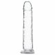 Addiction Crystal - iminapaga dildo (läbipaistev) - 18cm 