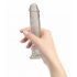 Addiction Crystal - iminapaga dildo (läbipaistev) - 18cm 