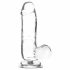 Addiction Crystal - kristalliline dildoga (läbipaistev) - 15cm 