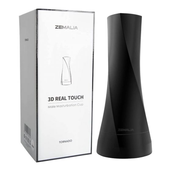 Zemalia 3D Real Touch - elutruutne kunstvagiina (must-nude)