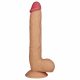 Lovetoy kuninglik suurus - iminapaga, elutru, munandiga dildo - 25 cm (naturaalne) 