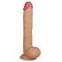 Lovetoy kuninglik suurus - iminapaga, elutru, munandiga dildo - 25 cm (naturaalne) 