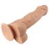 Lovetoy Real Extreme - iminapaga munanditega dildo - 23cm (naturaalne)