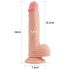 Lovetoy Nature Cock - iminapaga elutru dildo - 21cm (naturaalne) 