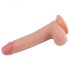 Lovetoy Nature Cock - kahekordse kihiga elutruu dildo - 20 cm (naturaalne)