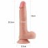 Lovetoy Nature Cock - kahes kihiga realistlik dildo - 20 cm (naturaalne)