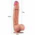 Lovetoy Nature Cock - kahekihiline realistlik dildo - 30cm (naturaalne)