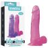 Lovetoy Jelly Studs - realistlik jalaga dildo - 20 cm (roosa)