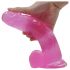 Lovetoy Jelly Studs - realistlik jalaga dildo - 20 cm (roosa)