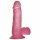 Lovetoy Jelly Studs - tald alusel realistlik dildo - 15cm (roosa)