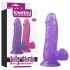 Lovetoy Jelly Studs - elutruu dildo - 15cm (lilla)