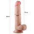 Lovetoy libisev dildokas - 21cm (naturaalne)