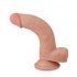 Lovetoy Sliding-Skin - kahekordse imemiskinniga dildo - 21cm (naturaalne) 