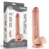 Lovetoy Sliding-Skin - kahekordse kihiga iminapaga dildo - 23cm (naturaalne)