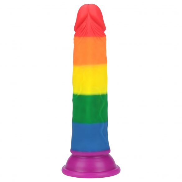 Lovetoy Prider - elutru dildokas - 19cm (vikerkaar) 