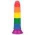 Lovetoy Prider - elutru dildokas - 19cm (vikerkaar) 