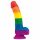 Lovetoy Prider - elutruu vedel silikon dildo - 19cm (vikerkaar)