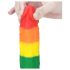 Lovetoy Prider - elutruu vedel silikon dildo - 19cm (vikerkaar)