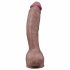 Lovetoy Looduslik Kukk - kahekordne realistlik dildo - 26cm (nahkjas) 