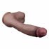 Lovetoy Looduslik Kukk - kahekordne realistlik dildo - 26cm (nahkjas) 