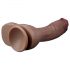 Lovetoy Nature: realistlik kahekihiline dildo - 26cm (naturaalne)